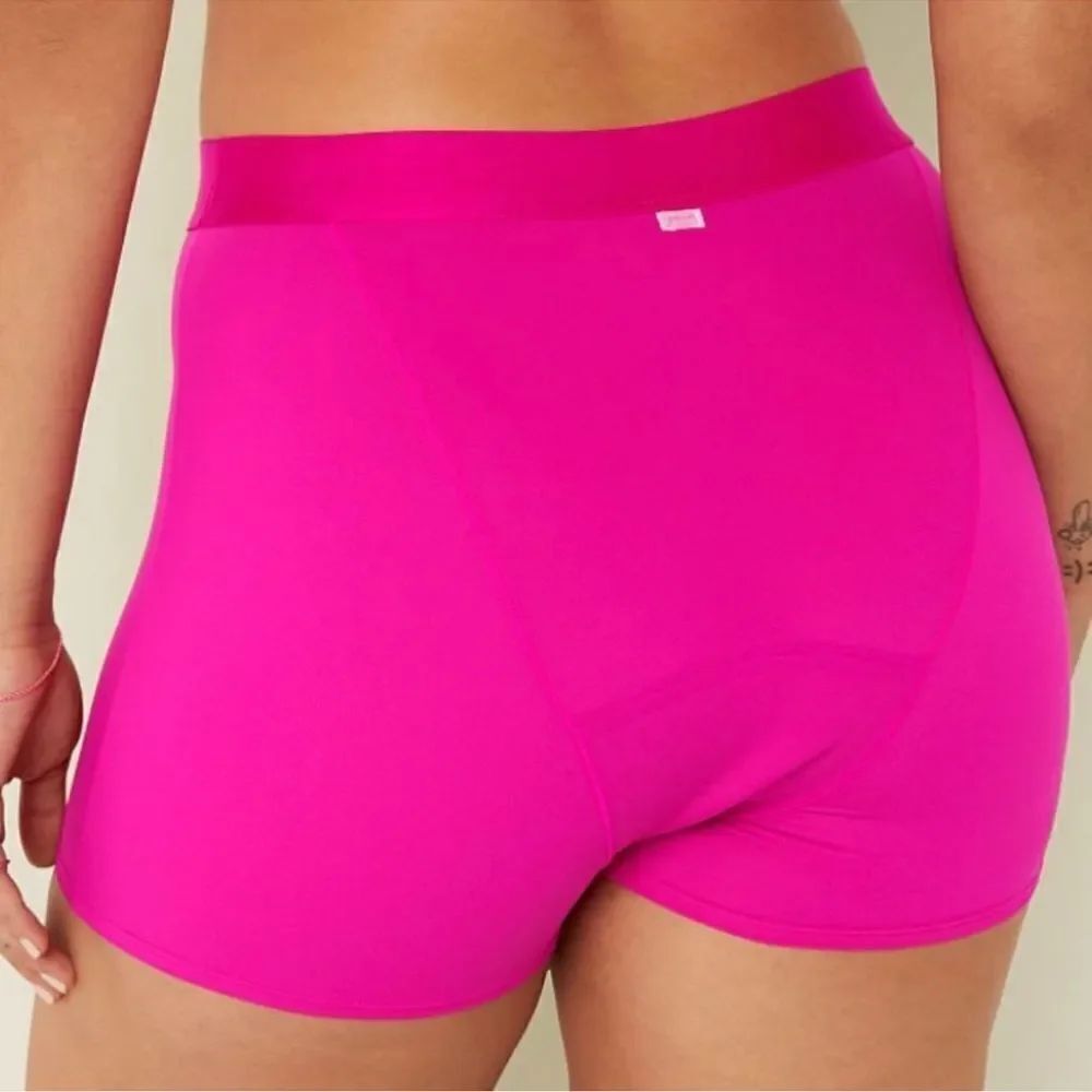 Victorias Secret Pink Boyshort Shorty Period Panty Pink XXL